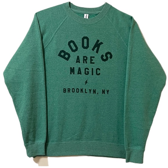 Independent Other - Independent Green Sweatshirt,”Books are magic” , Size -M